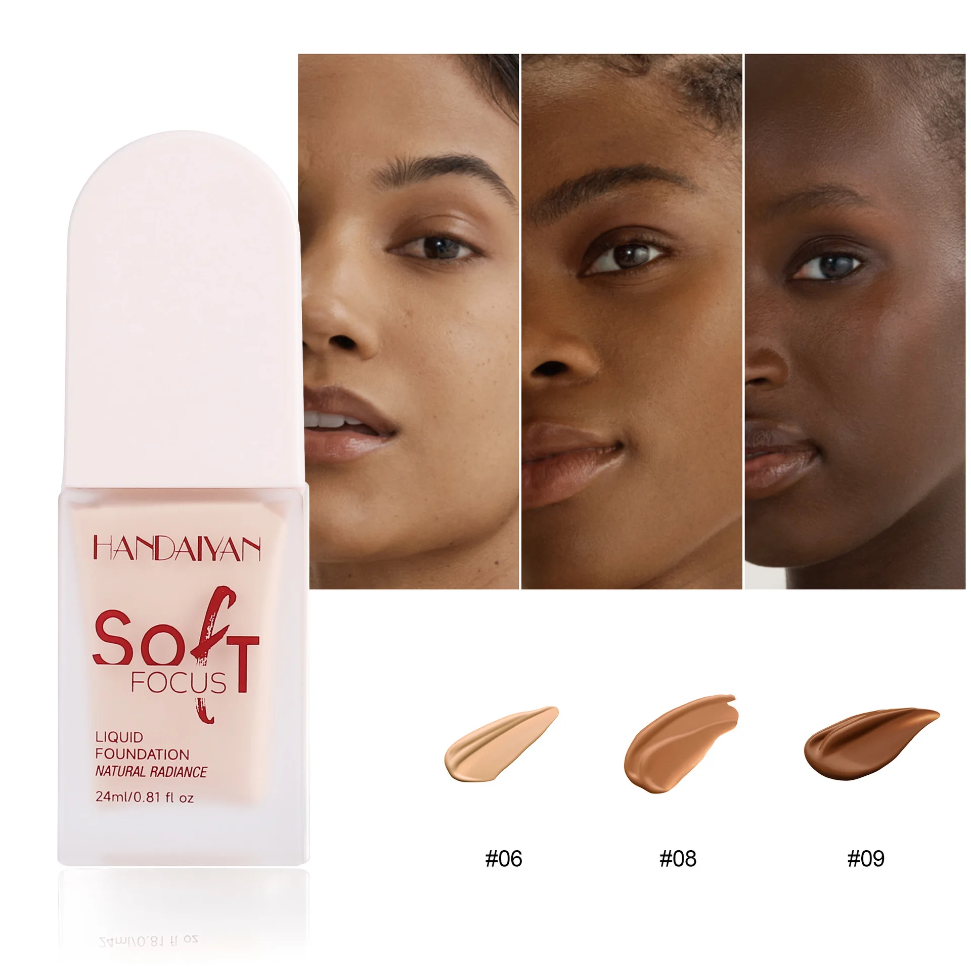 HANDAIYAN 10 color Powder Base Liquid Concealer Longlasting Moisturizing Waterproof and Brightening Non-skin non-sticking Powder 2