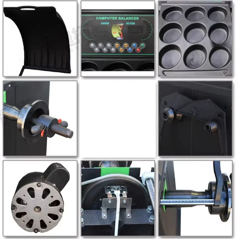CT9901HS Fully Automatic Tire Balancing Machine Dynamic Balancing Instrument Infrared Automatic Point Findin, Braking