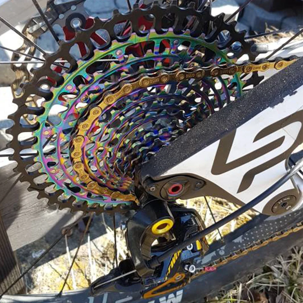 Bicycle Cassette ZTTO Ultimate Pro MTB 12Speed 9-50T Bicycle Cassette XD Rainbow ULT Pro Sprocket Ultralight 12V K7 for Gravel Bike