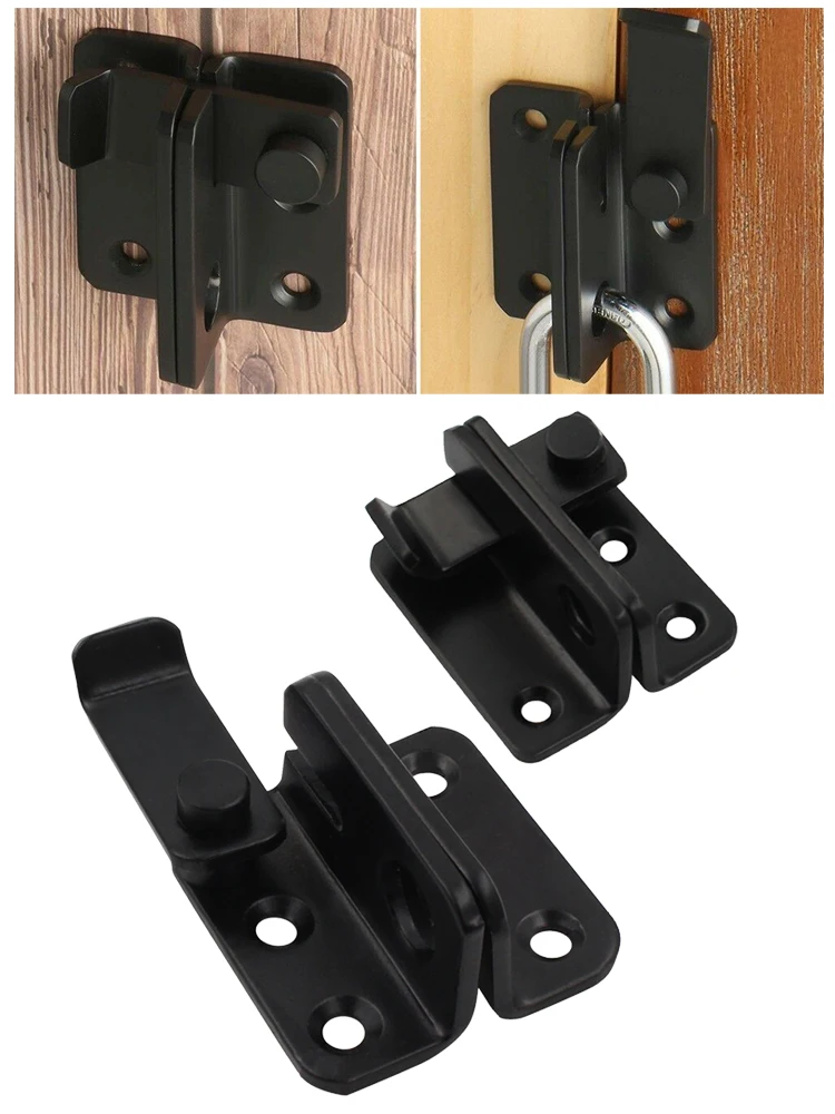 Door Latch Sliding Door Latch Door Lock Latch For Sliding Barn Door Wood Door Latch Gate Hardware Lock for Sliding Barn Wood Stainless Steel Lock