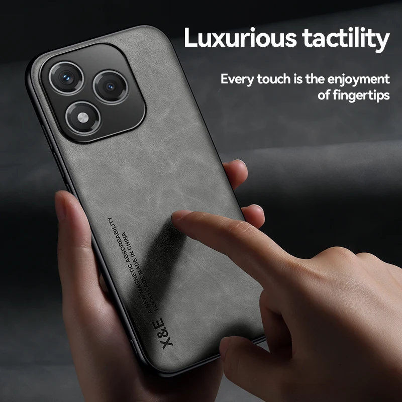 Sleek Fashion Leather Ultra-Thin Magnetic Phone Cover