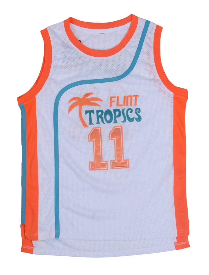 thumbnail image 1 of Camiseta de baloncesto profesional de la película Flint Tropics Coffee Black 7# Monix 11# Moon 33# Cosplay, 1 of 5