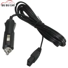 미니 냉장고 2 핀 리드 케이블 플러그 와이어, 자동차 냉장고 전원 코드, 2M 12V DC 교체 쿨러