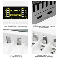 4 Slots Battery Charger Intelligent Type C Micro Fast Charger For AAA/AA Rechargeable Ni-MH/Ni-Cd Batteries With LED Indicator - Image 4