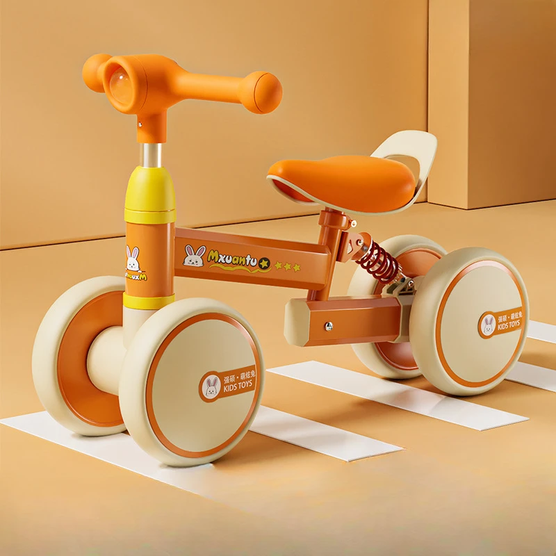 Bici Senza Pedali Per Bambini Bici Scorrevole A Quattro Ruote Per Neonati E Bambini Piccoli Bici Scorrevole Per Bambini