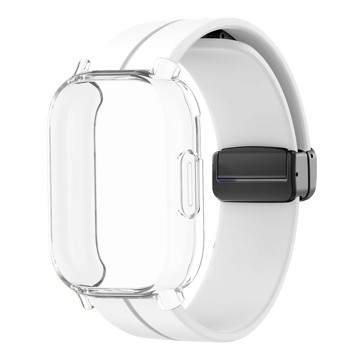 Enhanced TPU Case with Silicone Strap for Smartwatch Protection and Style