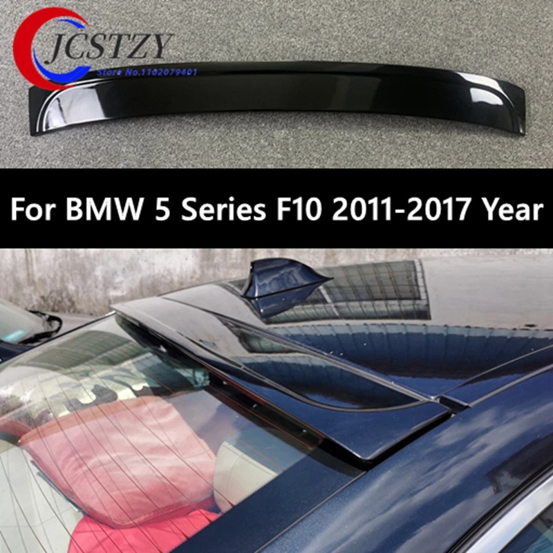 Jcstzy Per Bmw Serie 5 F10 2011-2017 Anno Spoiler Roof Sport Abs Plastica Fibra Di Carbonio Look Posteriore Tronco Ala Body Kit Accessori
