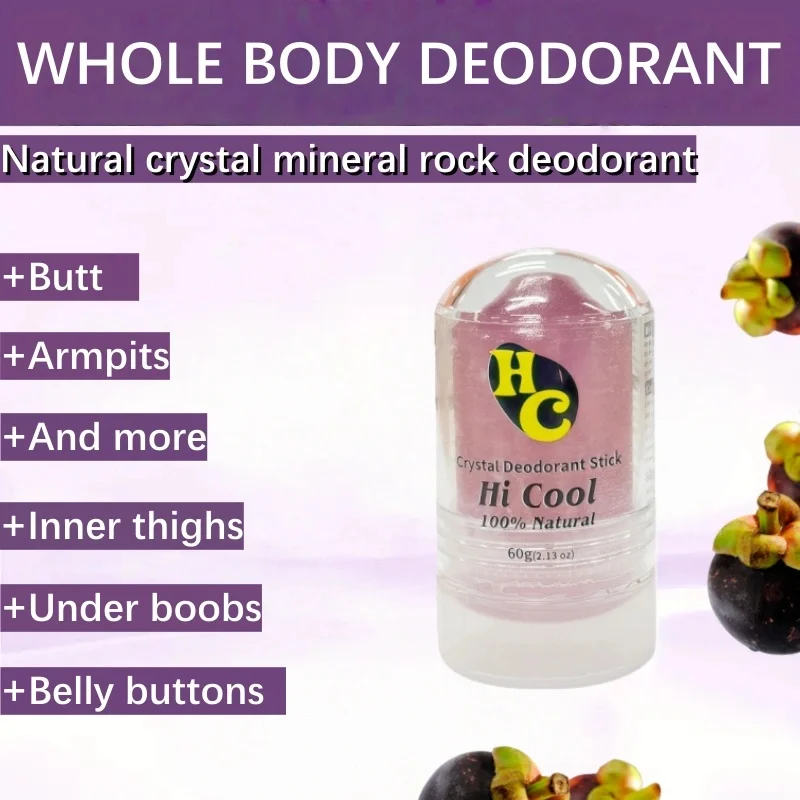60 g Deodorant-Stick mit natürlichem Alaunkristall für Damen und Herren – Kaliumalaunstein zur Geruchskontrolle, nicht klebendes Mineralgestein-Design_voghion.com