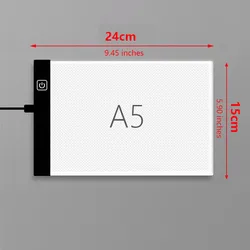 Children's LED Drawing Board with Adjustable Brightness - Transparent Tracing Table (CPT - A5s)