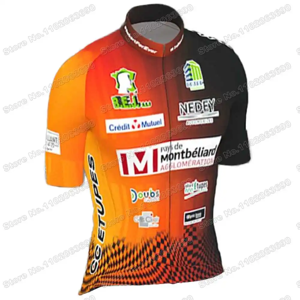 CC ETUPES LE DOUBS PAYS DE MONTBELIARD Cycling Jersey Set Men Cycling Clothing Road Bike Shirts Suit MTB Bicycle Bib Shorts