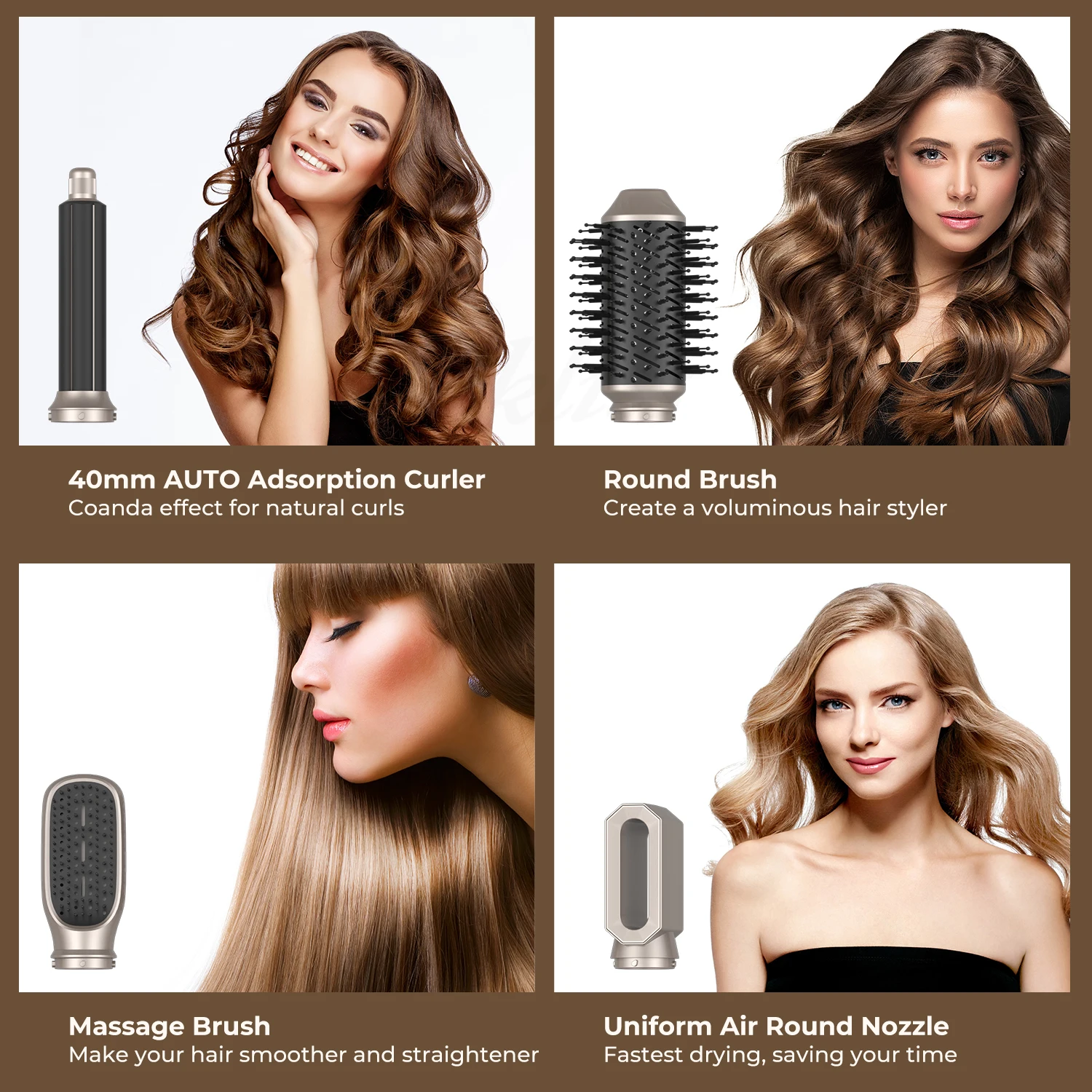 Rotating Curling Iron Set