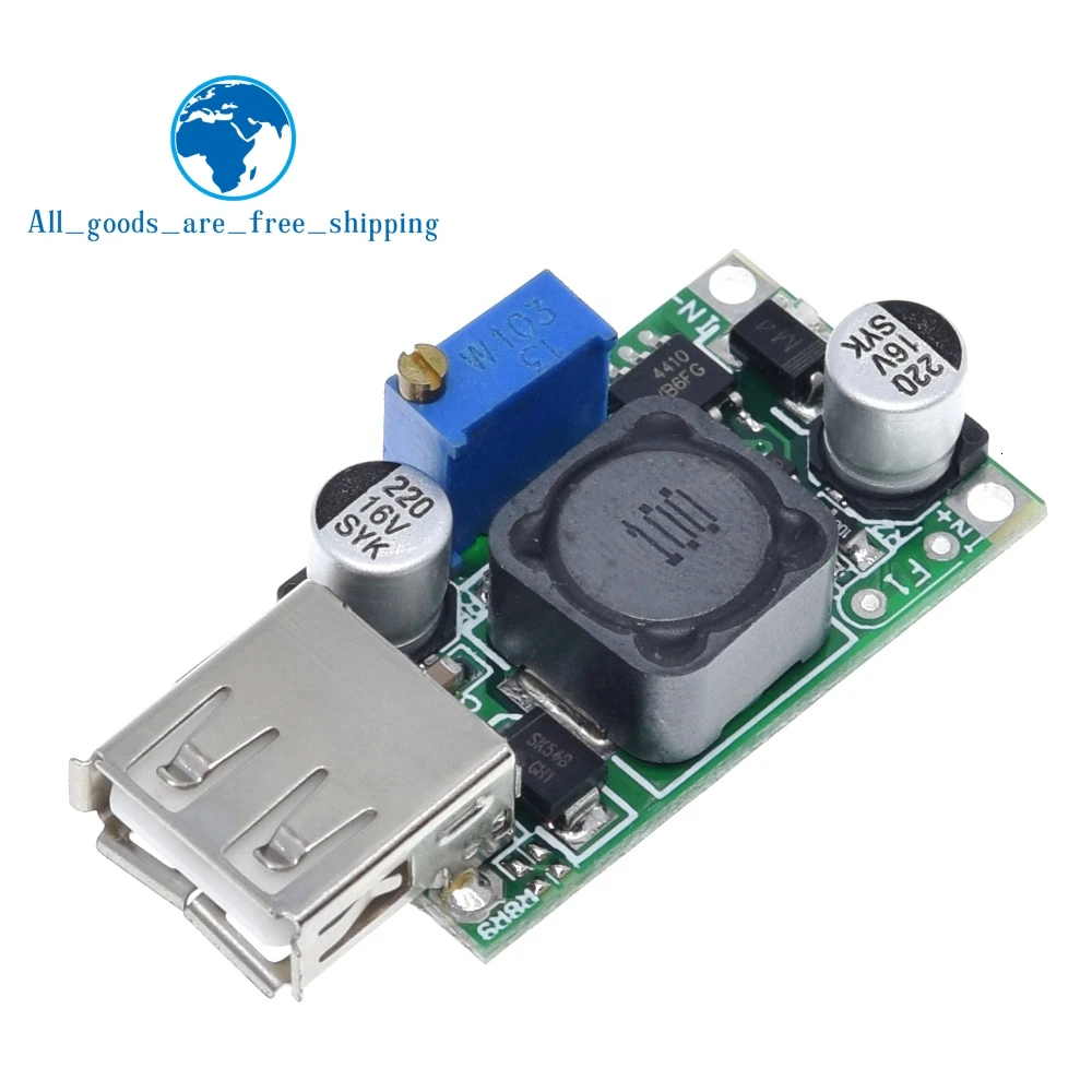 TZT DC-DC Boost-Konverter 3V auf 5V bis 9V 2A USB-Ausgang Spannungserhöhungsmodul für Lithium-Batterien