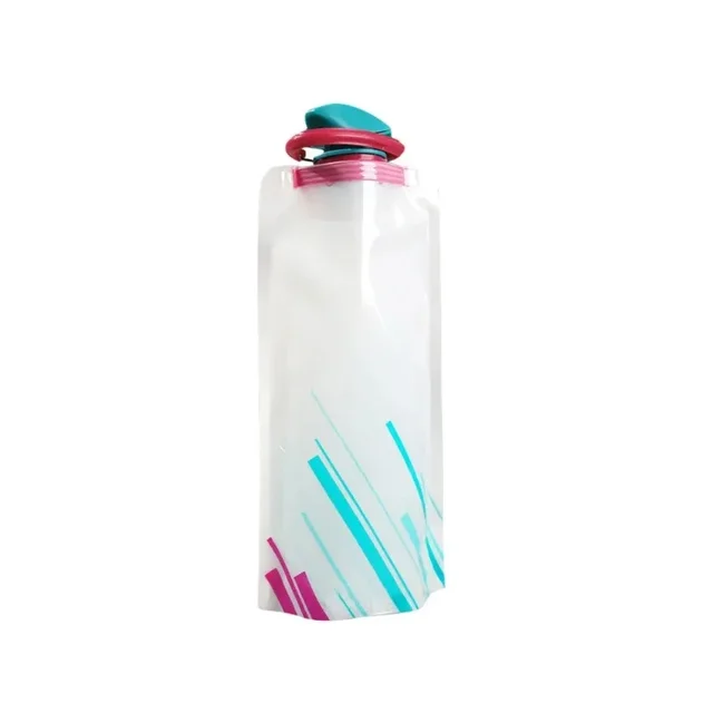 1pc 700ml Portable Ultra Light Folding Soft Water Bag For Outdoor Sports & Camping, With Handle & Hanging Hook Camping Stuff 3