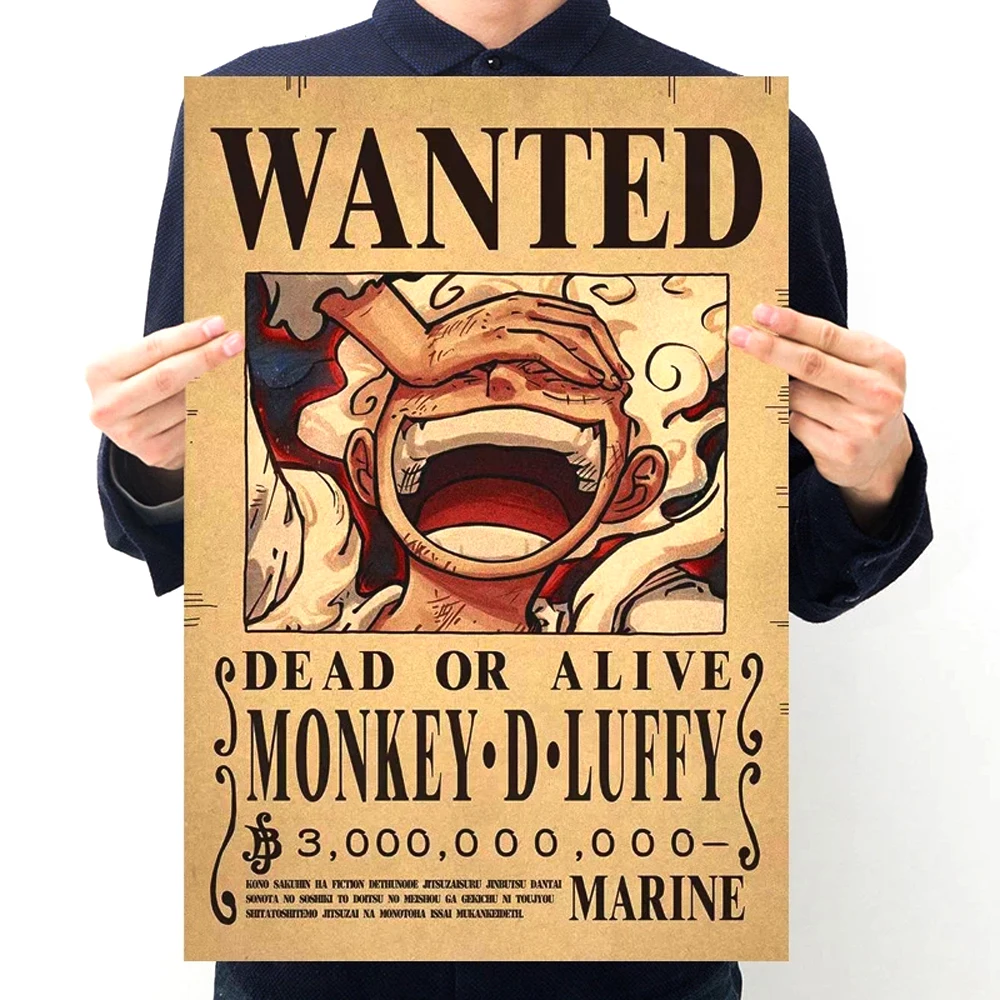 Collection One Piece Affiches murales Wanted Poster Manga Luffy