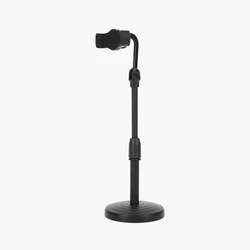 Universal Smartphone Desktop Tripod with Adjustable Phone Holder Stand (Black)