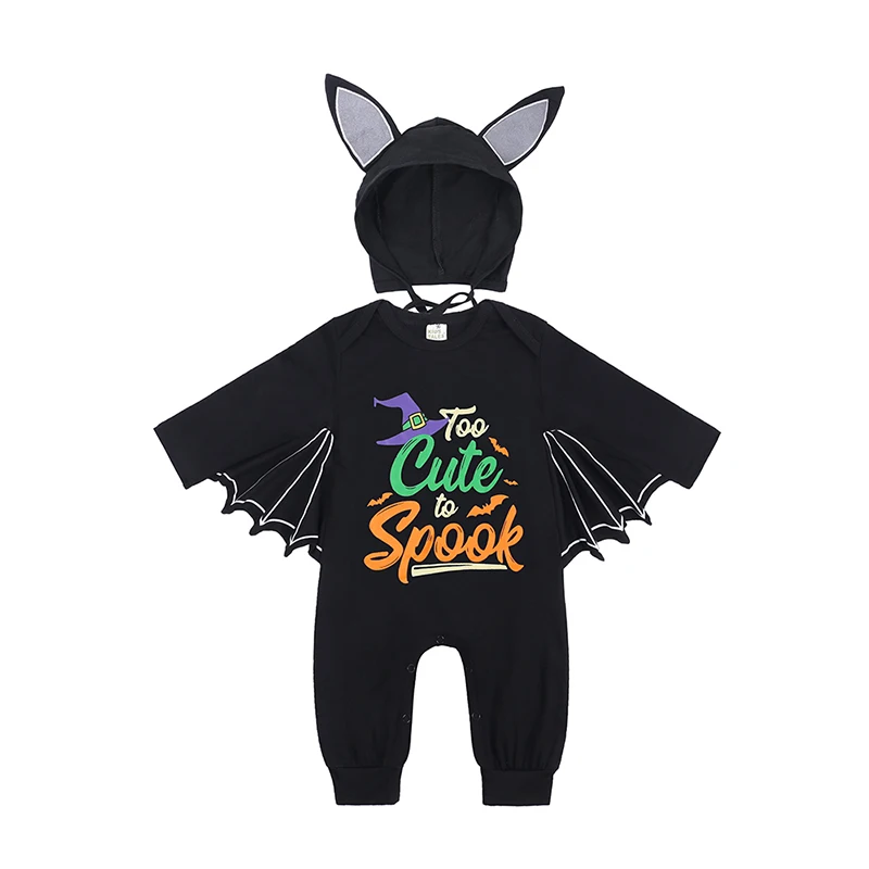 Infant Halloween Costume Newborn Baby Clothing Toddler Baby Boys Girls Long Sleeve Romper Outfits Set Overalls Bodysuit 6-24M