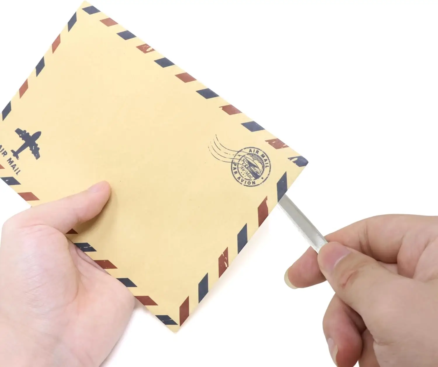 1/3Pcs 스테인레스 스틸 편지 오프너 봉투 슬리터 종이 칼 사무실 학교 홈 메일 오프닝 도구 내구성 문구 선물