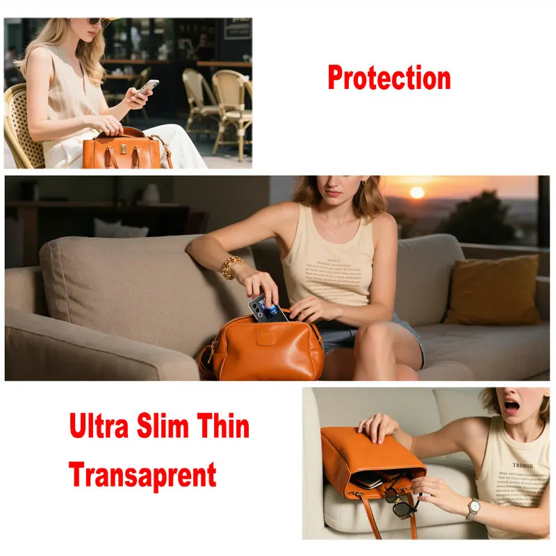 Transparent Silicone Slim Case - Clear Soft TPU Cover