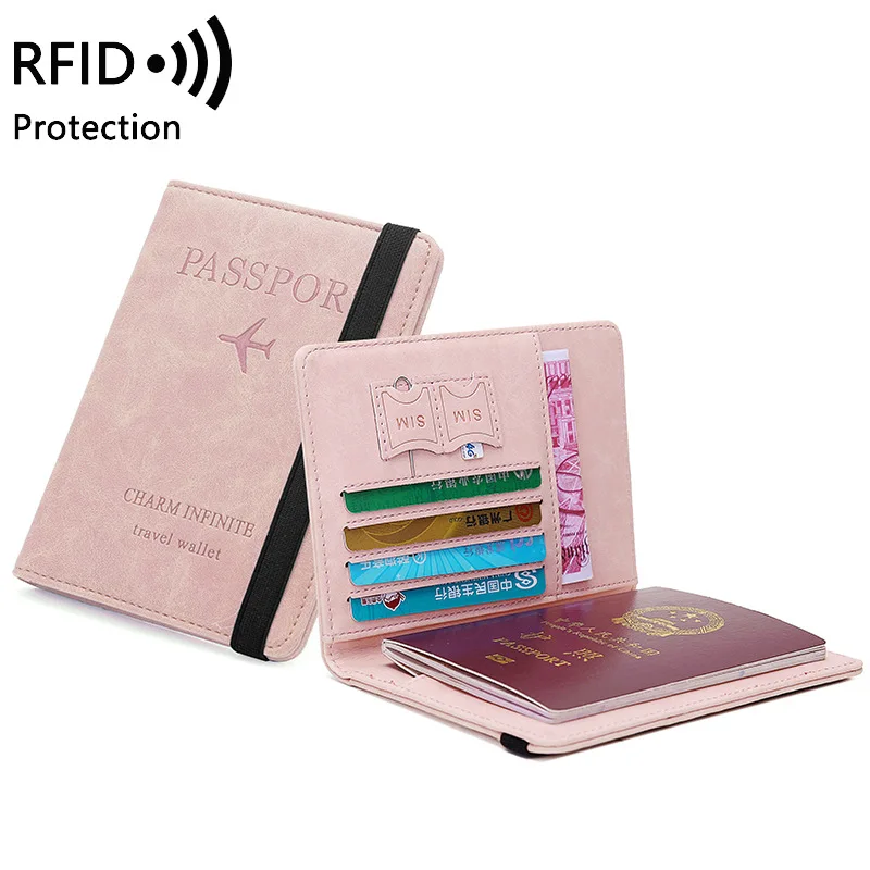 Travel Passport Holder - RFID PU Leather Wallet