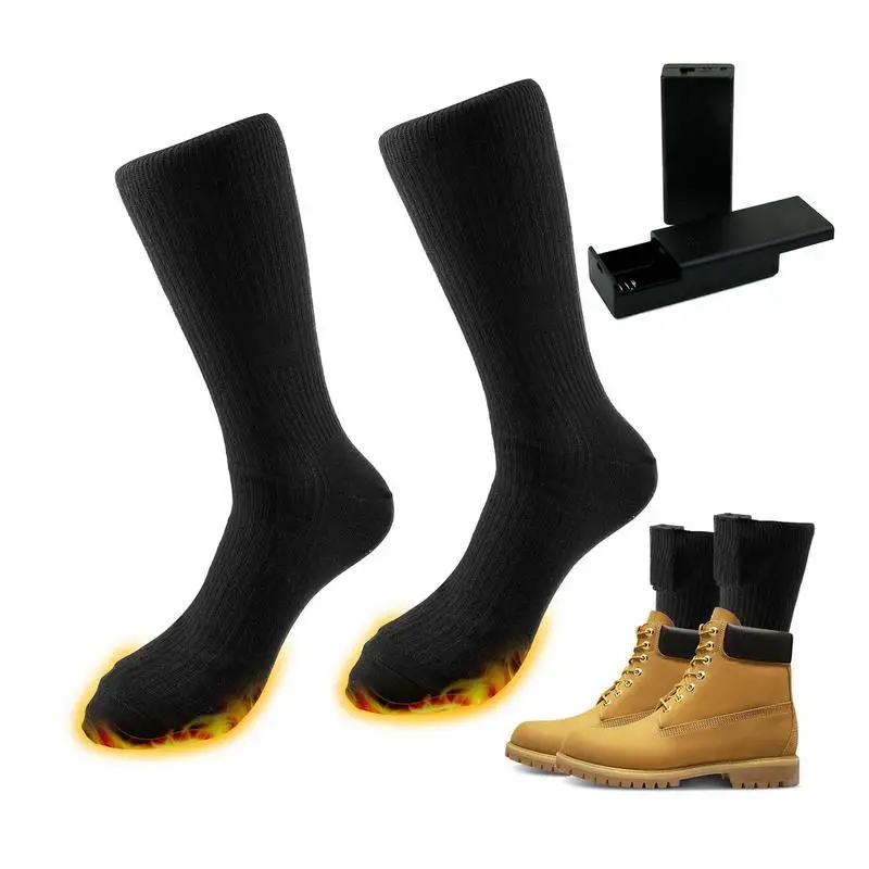 

Heated Socks Thermal Heating Socks Larger Heating Area Rechargeable Thermal Foot Warmers For Camping Hiking Outdoor