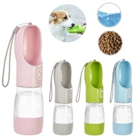 2 In 1 Pet Dog Water Bottle Cat Food Dispenser Portable Multifunctional Drinking Bowl For Small Large Dogs Travel Puppy Supplies 1