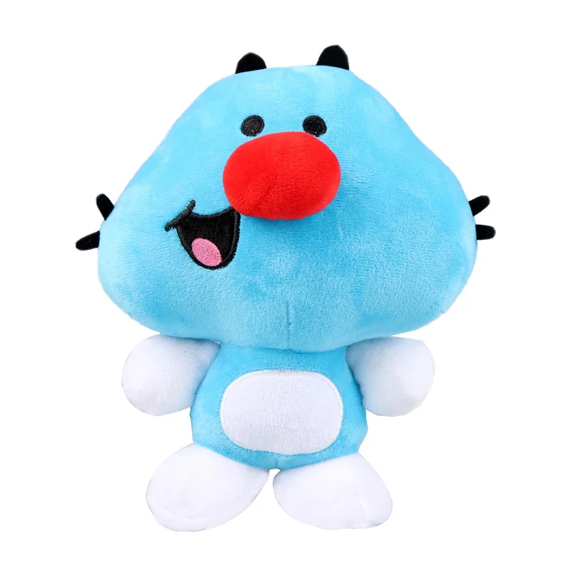 2023 Anime TV Oggy Oggy Blue Kitten Plush Toy Oggy And The Cockroaches Cat Soft Stuffed Doll Animal Kitten Pillow Birthday Gifts