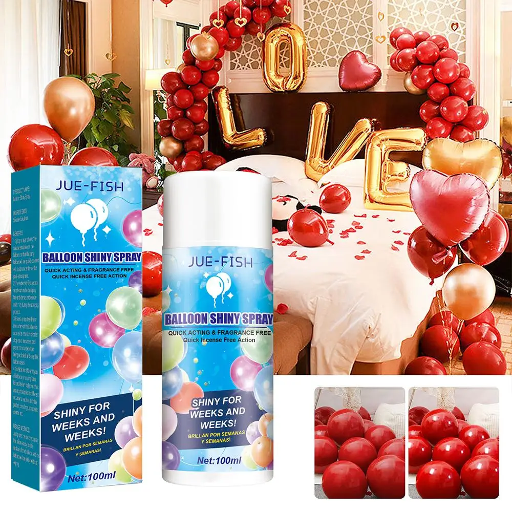 100ml Balloon Shiny Spray Anti Fading Polish Restore Decoration Atmosphere Balloon Gloss Spray Ballon Enhance Brightener balloon gloss spray