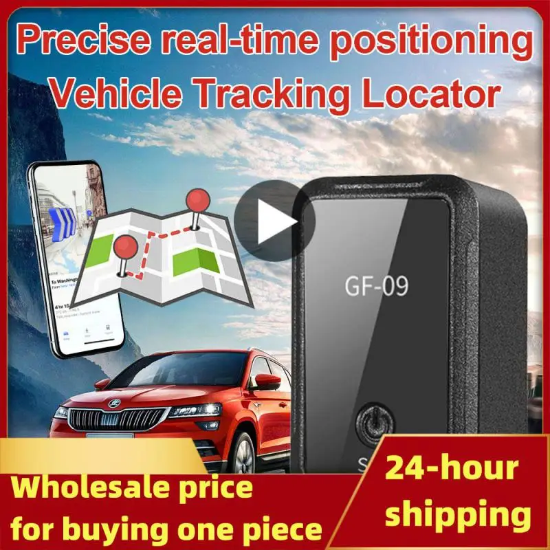 

Mini GF-09 GPS Car Tracker Real Time Tracking Anti-Theft Anti-lost Locator Strong Magnetic Mount SIM Message Positioner