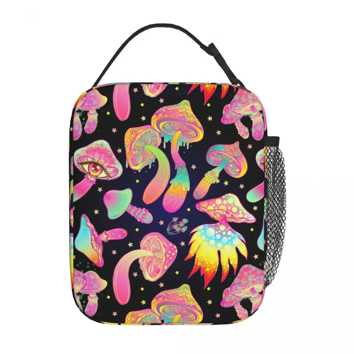 

Lunch Box Hippie Magic Mushrooms Merch Psychedelic Aesthetic Mushroom Food Box Harajuku Thermal Cooler Lunch Box For School