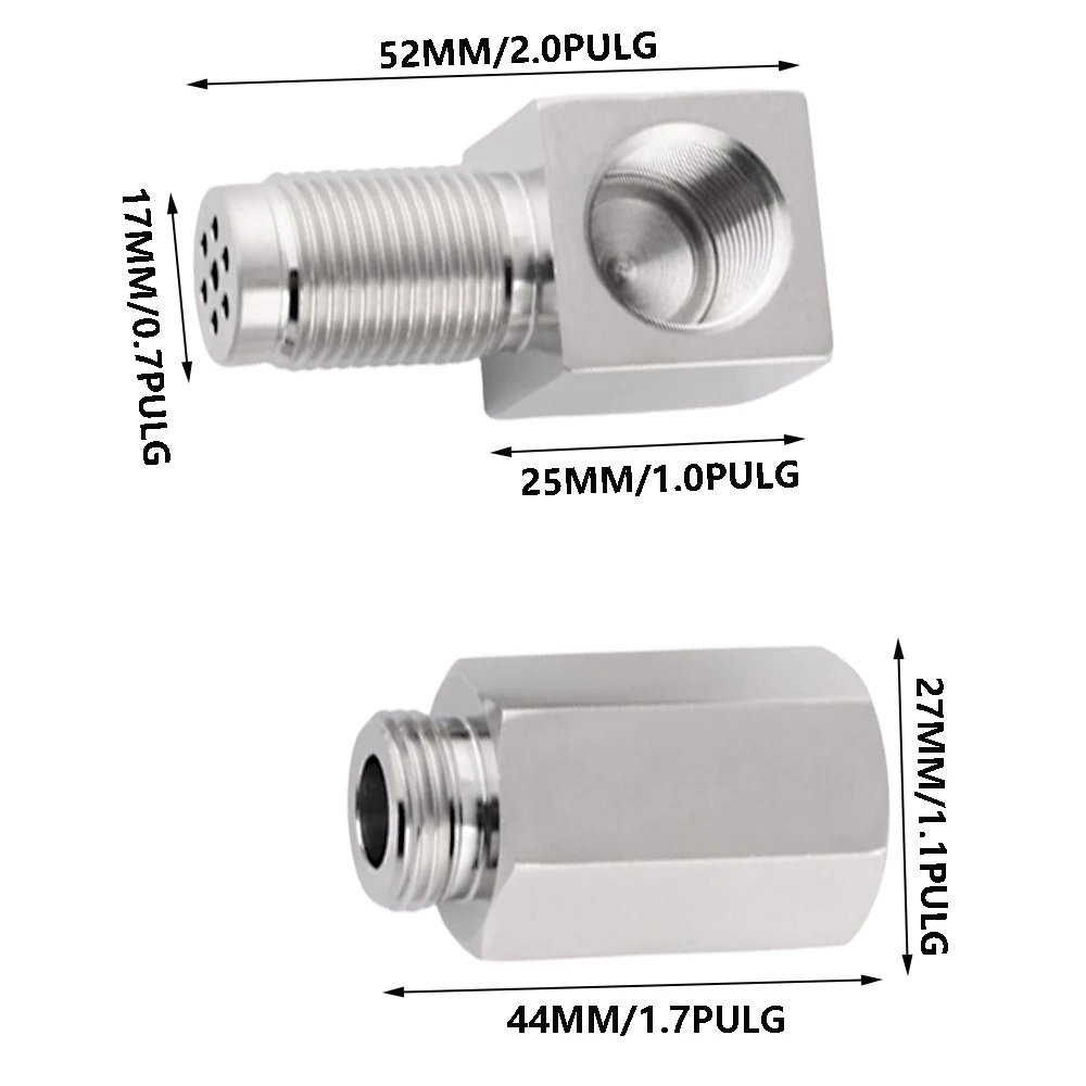 1Pcs Mini Oxygen Catalyst Sensor For Automobile 60.8*52.5MM / 2.4*2.1IN Silver Stainless Steel Material Brand-new Auto Parts 6