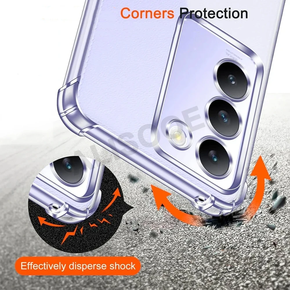 Crystal Clear HD Transparent Protective TPU Cover Case