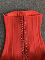 Women Red Evening Bandage Dress Hot Strapless Bodycon Flowers Hem Laced Up Mini Celebrity Birthday Party Dresses One Piece Gala - Image 6