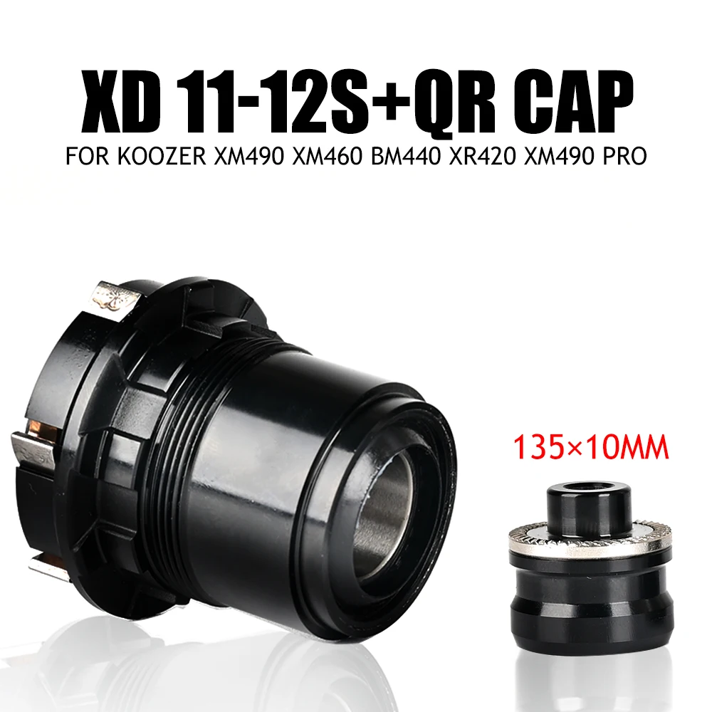 Koozer Freilaufkörper Konverter für XM490 XM490 PRO BM440 XM460 XD HG MS 8-12S QR Thru Endkappen Adapter MTB Nabe – Detail 14