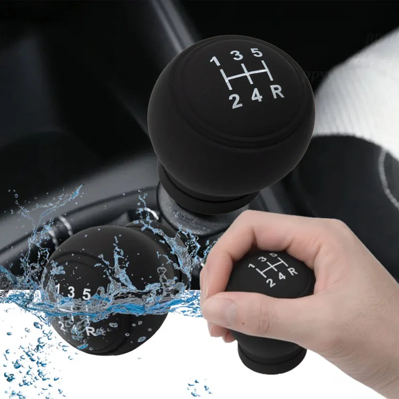 Gear Shift Knob Cover Universal Gear Shift Knob Silicone Cover Gear Rod Protect Case Dustproof WaterProof Lever Handle Skin Nonslip Manual Shifter gear shift knob cover