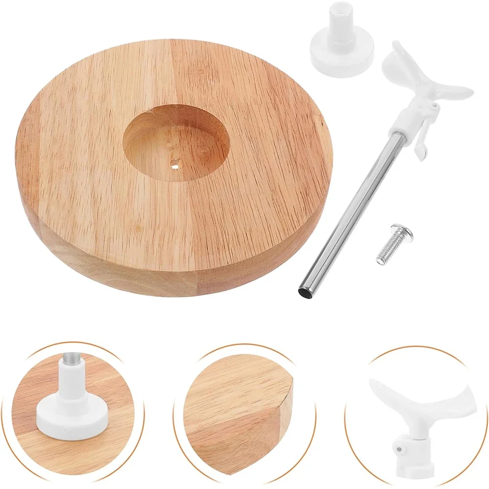 Wooden Doll Display Stand Solid Wood Standing Holder 1/3 1/4 1/6 1/8 Dolls Support Frame Accessories Adjustable Wooden Doll Rack 4