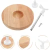 Wooden Doll Display Stand Solid Wood Standing Holder 1/3 1/4 1/6 1/8 Dolls Support Frame Accessories Adjustable Wooden Doll Rack 4