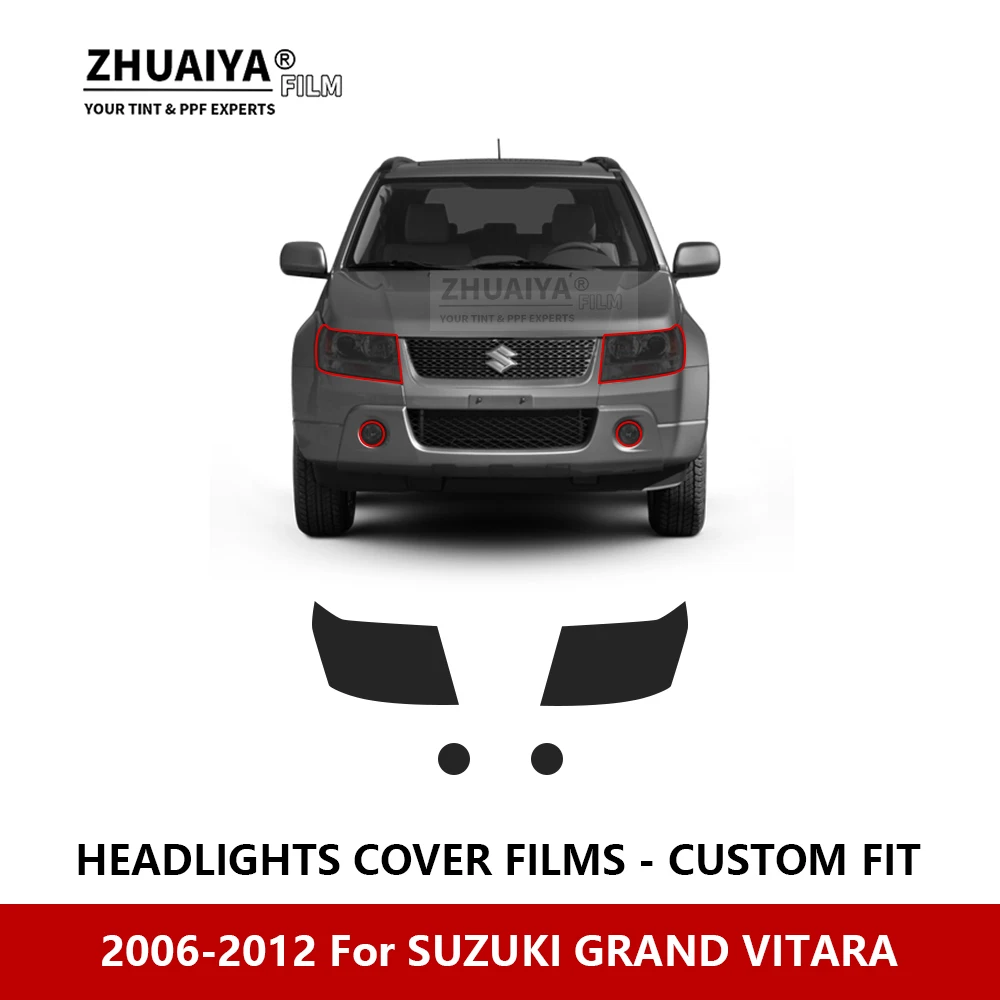 

Для SUZUKI GRAND VITARA 2006-2012 Автомобильная внешняя фара с защитой от царапин PPF Защитная пленка для заготовок ремонтная пленка автомобильные наклейки