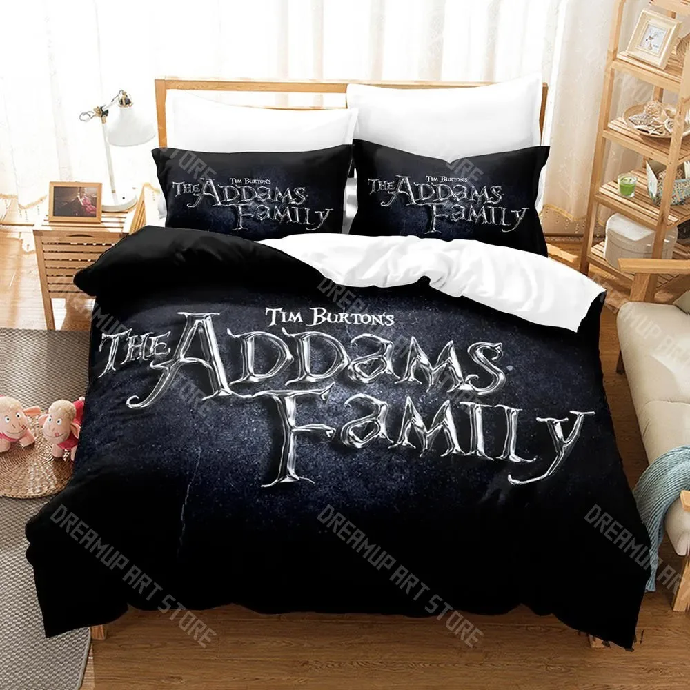 3D Print Wednesday Addams Bedding Set Twin Queen King Full Size Single Double Duvet Cover Pillowcase Bed Boys Girls Adults 4