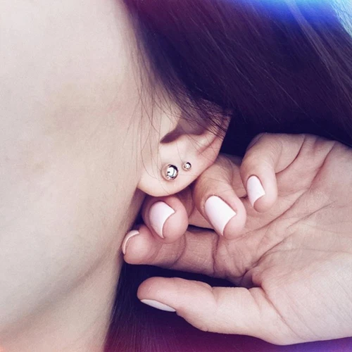 미니멀리스트 작은 스터드 라운드 귀걸이 퇴색하지 않는 스테인레스 스틸 골드 컬러 우아한 볼 스터드 귀걸이, 여성을 위한 선물 클래식 쥬얼리 4