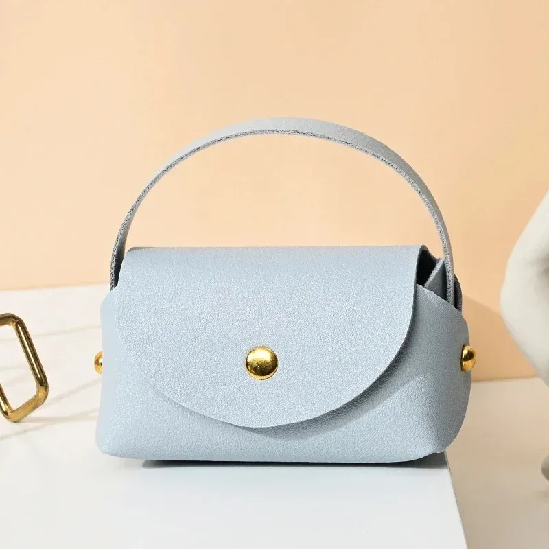 Handbag Wedding Gift Box Bag Color Christmas Leather Candy Bag Wome Buckle Square Jewelry Packaging Bags