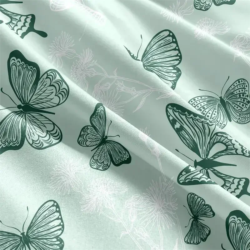 1PC Bedding Fitted Sheet with Elastic Band Wrinkle-Resistant Easy Care Soft Comfortable Breathable Bedding Full Size Bed Cover 2