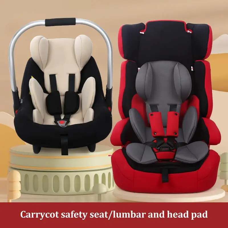 Baby Car Seat Insert Carseat Head & Body Support Head Neck Seat Insert Pad Extra Soft Car Seat Insert Cushion Pad Toddler Car