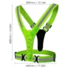 Safety Reflective Vest LED Running Light Adjustable Elastic Vest Jacket Night Warning Work Fishing Vest for Running Cycling 6