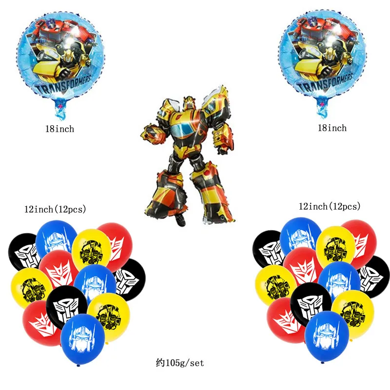 Transformers Foil Balloons - 2-Pack Bumblebee Design For Birthday Parties