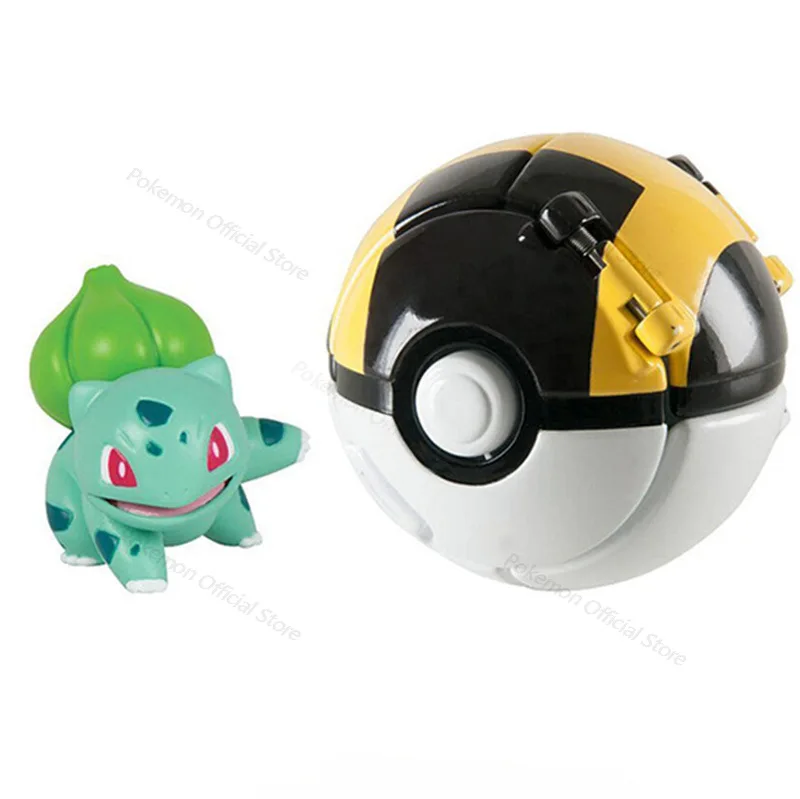 gi joe toys Pokemon Elf Ball Burst Ball Reversible Deformation Ball Anime Figure Pikachu Model Pocket Egg Toy for Boys Kids Christmas Gifts hulk toys Action & Toy Figures