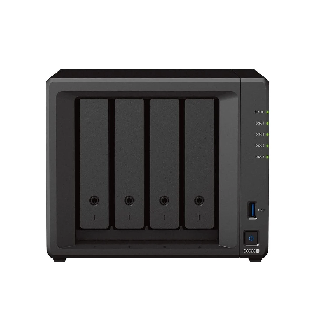 시놀로지 DS923+(8GB 시놀로지 램) 4베이 디스크스테이션 NAS 인클로저 네트워크 클라우드 스토리지 서버 (디스크 미포함)