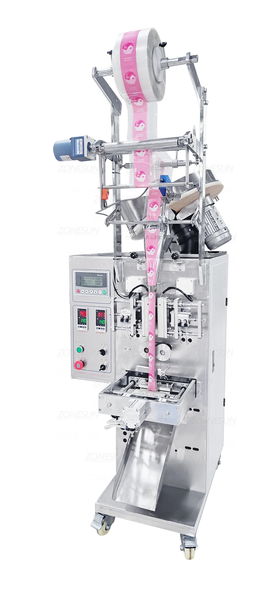 ZONESUN ZS-SLFK80 Automatic Filling and Sealing Machine with Counting Functions Vibrating Beans Candy Granules Packing
