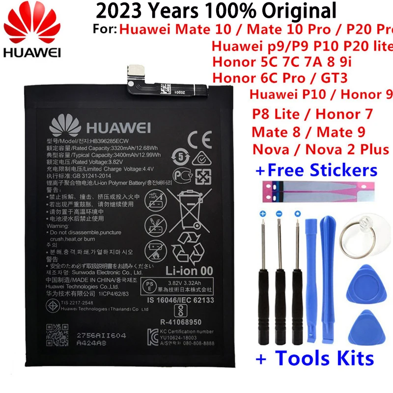Hua Wei Original Battery For Huawei Honor 7 9 P9 P10 P8 For Mate 8 9 10 ...