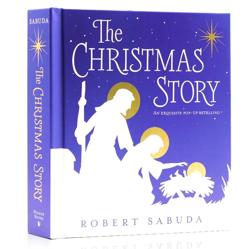 the-christmas-story-hardcover-3d-flip-book-squisito-pop-up-rettelling-libri-illustrati-inglesi-libro-regalo-di-natale-per-bambini