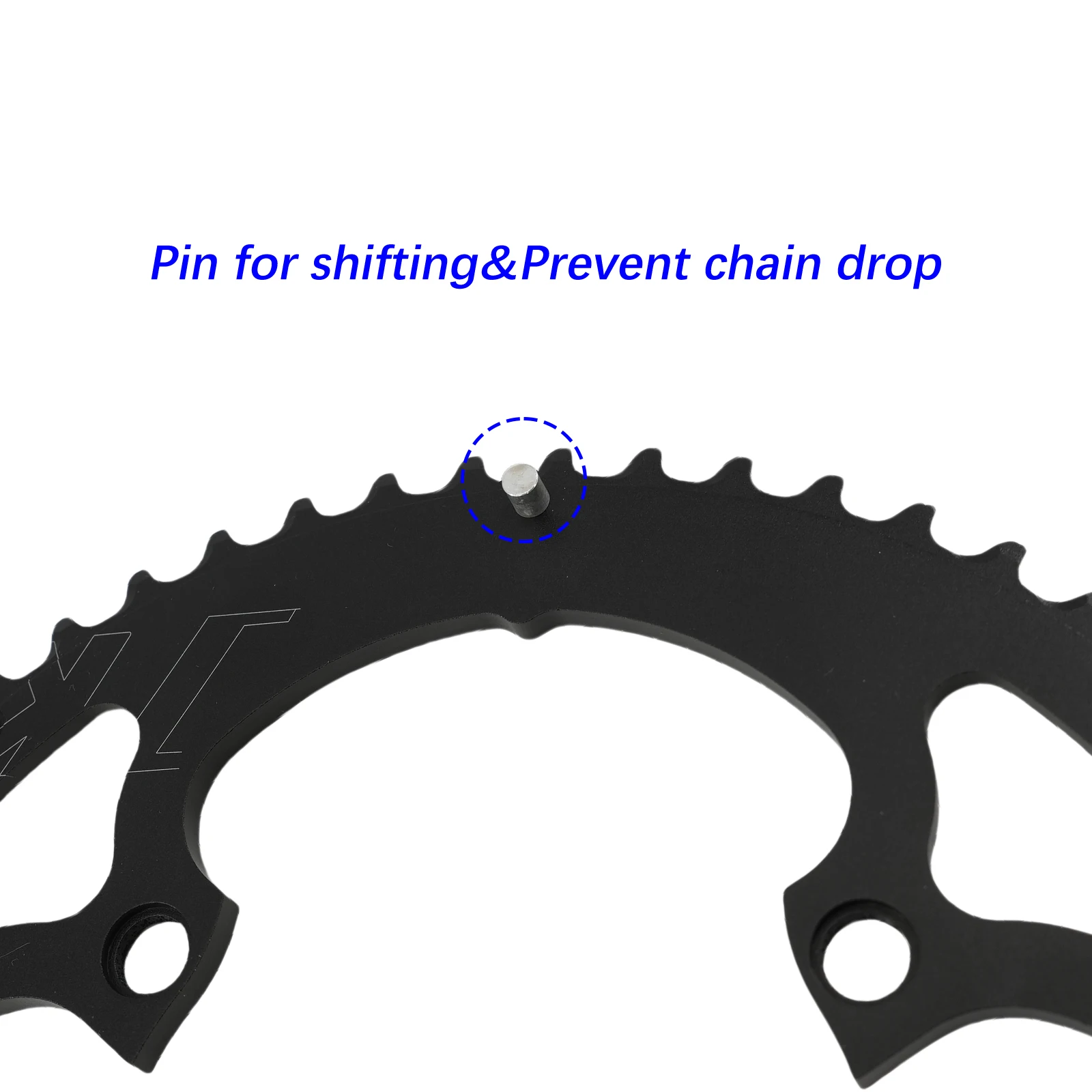 DJC ロードバイクチェーンリング 110bcd 4 ボルトオーバルラウンド 2x